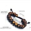 Tiger's Eye & Lava Stone Bracelet