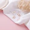 Mini earrings set compact earrings girl sweet wild earrings