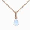 Silver Water Drop Moonstone Necklace Jewelry For Women