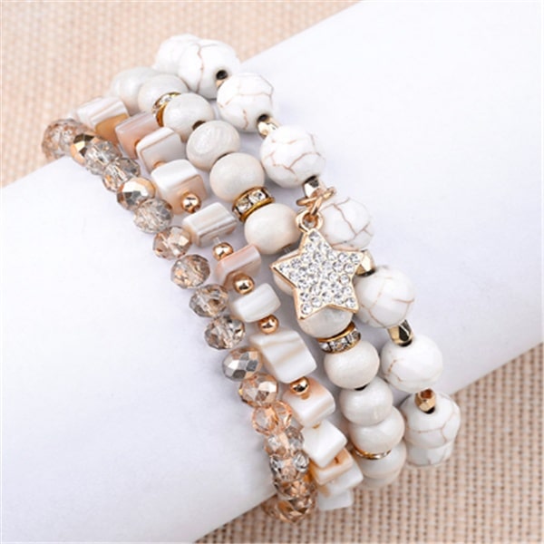 Natural stone bead bracelet