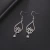 Vintage Water Drop Lotus Women's Earrings