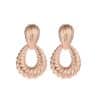 Alloy Plated Water Drop Shaped Eardrops
