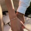 Valentine's Day Knot Snake Stainless Steel Knot Couple Bracelet
