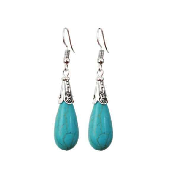 Bohemian long drop earrings
