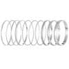 Ethnic Style Alloy Retro Wide Gold Glossy Wristband Bracelet 10 PCs Set