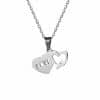 Stainless Steel LOVE Heart Jewelry Set