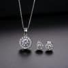 Zircon Necklace Earring Set