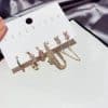6-piece set of high-end light luxury earrings