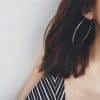 Temperament Big Circle Earrings Hot Sale New Simple Geometric