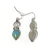 Vintage ethnic water drop blue stone earrings