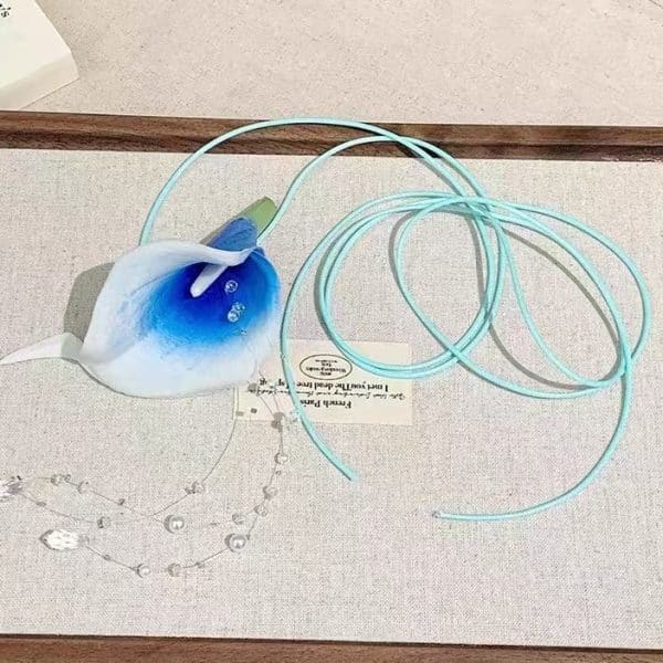 Common Calla Flower Necklace For Women