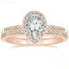 S925 Inlaid Water Drop Pear-shaped Zircon Women's Ring