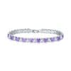 Electroplated Real Platinum Long-lasting Color-retaining Square Diamond Bracelet
