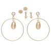 Alloy Shell Eyes Star Earring Set