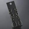 European and American Fashion New Alloy Earring Set Combination