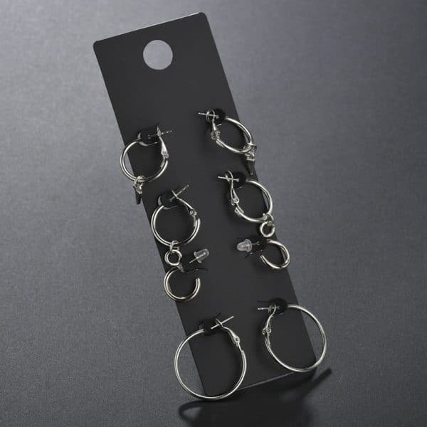 European and American Fashion New Alloy Earring Set Combination