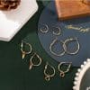 European and American Fashion New Alloy Earring Set Combination