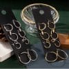 European and American Fashion New Alloy Earring Set Combination
