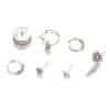 Dream Catcher Leaf Seven-piece Earring Set