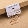 Circle Wooden Dream Catcher Star Earring Set