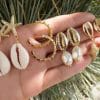 3European and American new cross-border jewelry earrings earrings set, love shells, starfish, leaves and pearl earrings