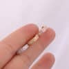 Micro-Set Zircon Nose Ring Leaf Earrings
