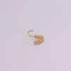 Micro-Set Zircon Nose Ring Leaf Earrings