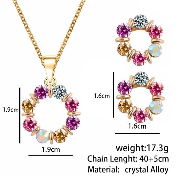 Color European And American Style Jewelry Set