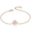 Rose Gold Hibiscus Stone Cat's Claw Jewelry