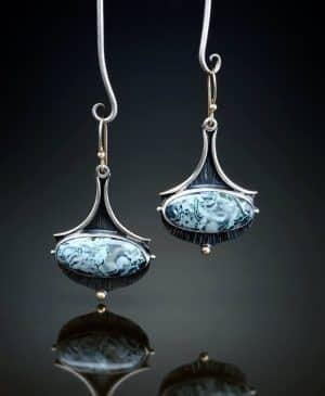 Creative Drop-shaped Colorful Glass Earrings