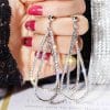 Water Drop Earrings Female Long Earrings With Diamonds