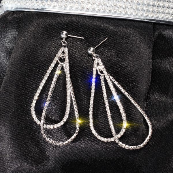 Water Drop Earrings Female Long Earrings With Diamonds