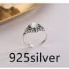 Todorova New Fashion Jewelry Ring Single Blue Stone