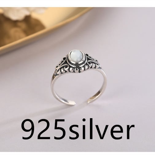 Todorova New Fashion Jewelry Ring Single Blue Stone