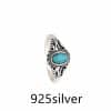 Todorova New Fashion Jewelry Ring Single Blue Stone