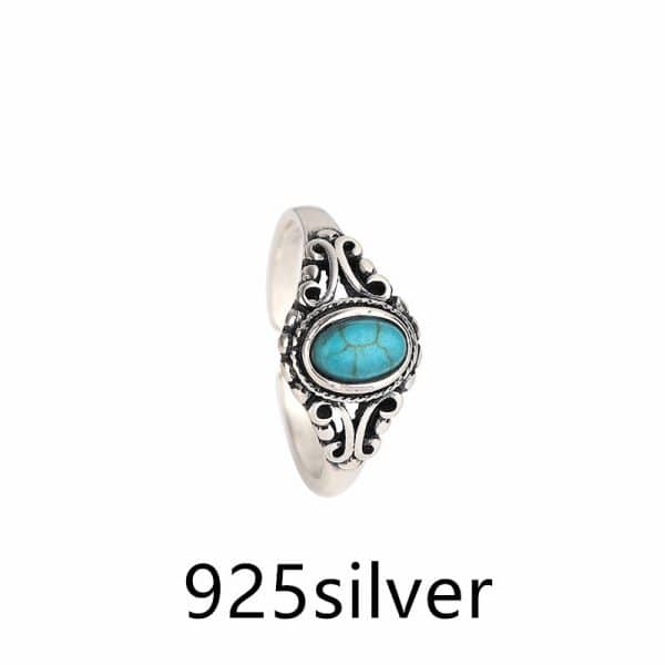 Todorova New Fashion Jewelry Ring Single Blue Stone
