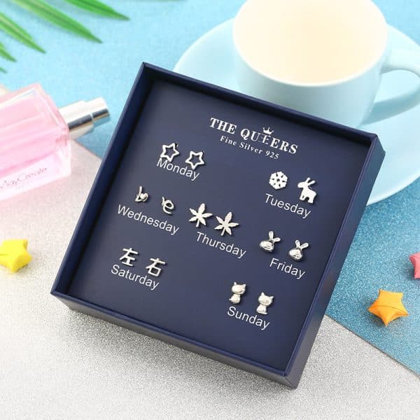 Female Set Korean Style Temperament Super Fairy Simple Personality Student Mini Wild Earrings