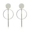 Circle Tassel Earrings Stud Earrings