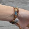 Natural Stone Beaded Double Bracelet Hand Jewelry