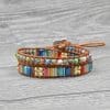 Natural Stone Beaded Double Bracelet Hand Jewelry