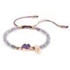 New Cross-Border Jewelry 4Mm Faceted Stone Bracelet Hand-Woven Stone Bracelet