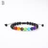Colorful Volcanic Stone Beads Bracelet