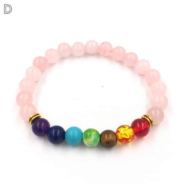 Colorful Volcanic Stone Beads Bracelet