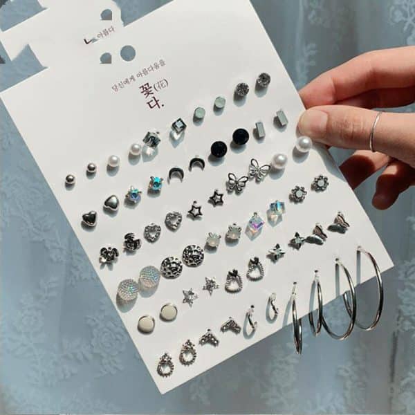 Mini Set Earrings Female Korean Style Simple Student Trend Earrings