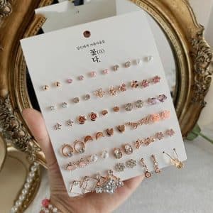 Mini Set Earrings Female Korean Style Simple Student Trend Earrings