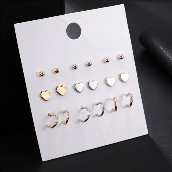 Mini Set Earrings Female Korean Style Simple Student Trend Earrings