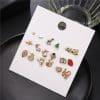 Mini Set Earrings Female Korean Style Simple Student Trend Earrings