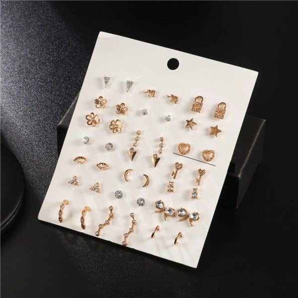Mini Set Earrings Female Korean Style Simple Student Trend Earrings