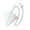 Natural Crystal Stone Hexagonal Cone Pendant