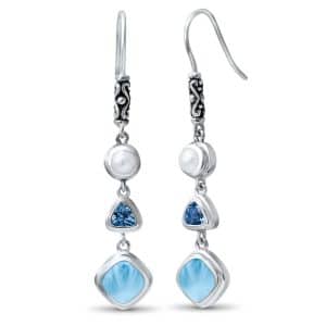 Natural Sea Stone Earrings
